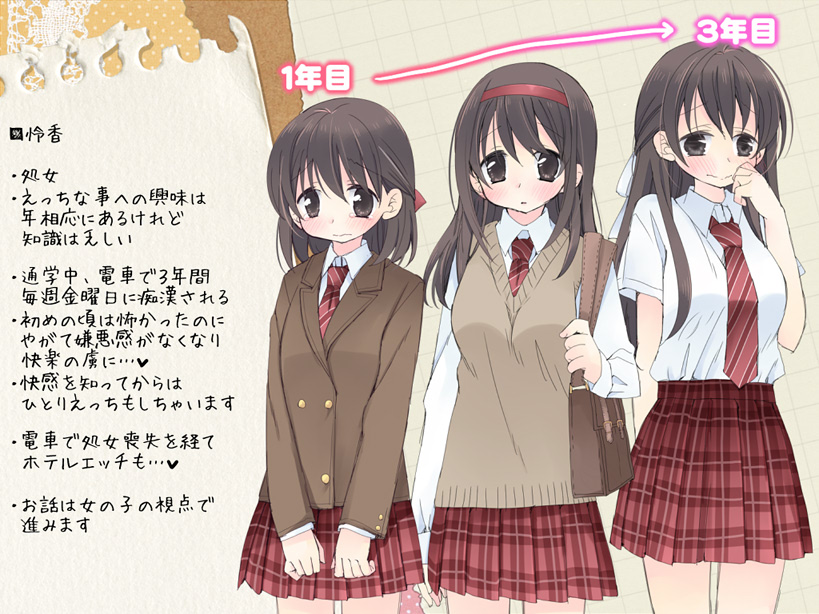 3年間痴●されてエッチに開発されちゃう子。