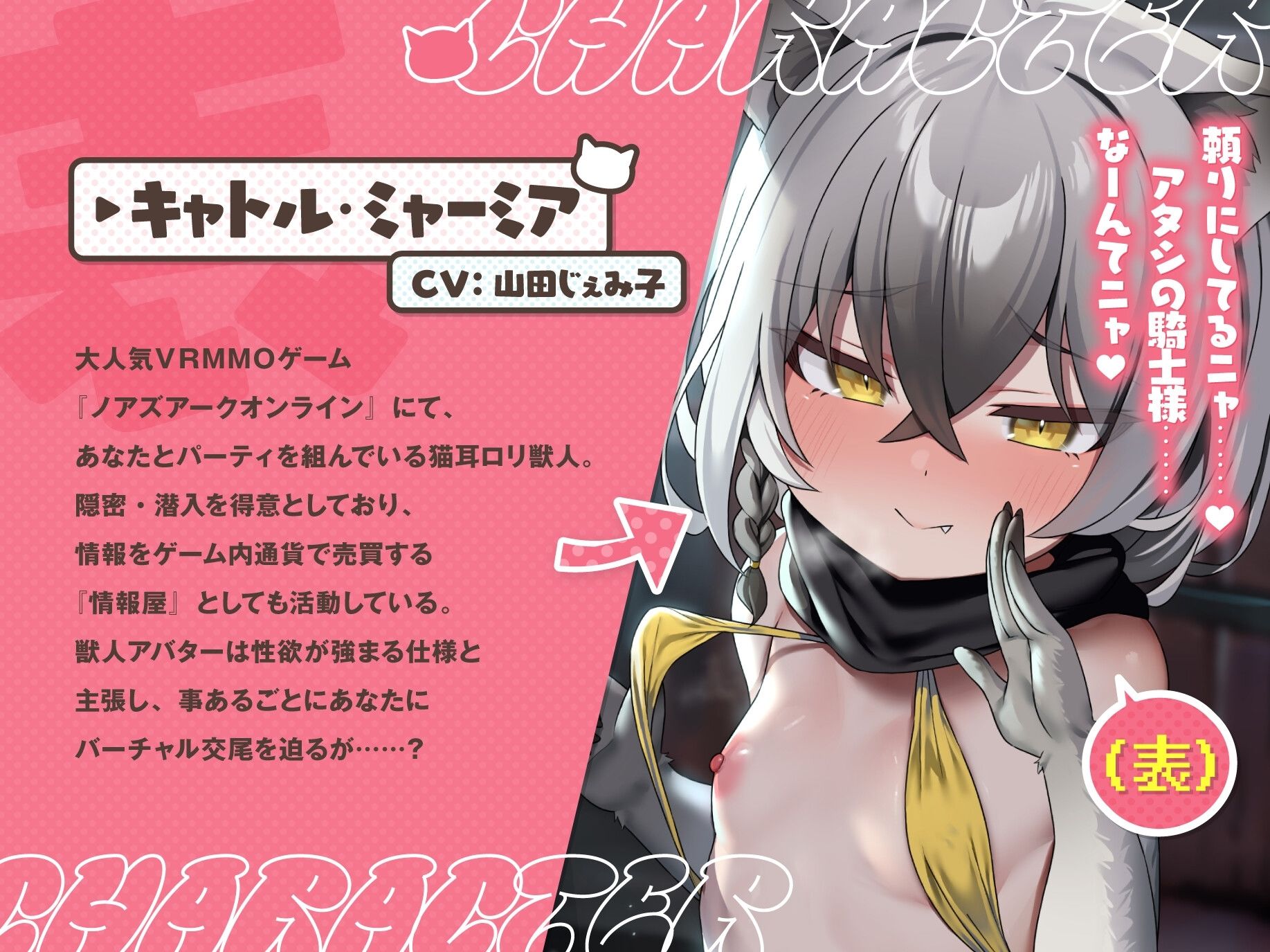 【聴いて使えるCG集付き】VRMMOで始める猫ロリ/アラサー激イタ爆乳オタク(同一人物)との表裏一体ギャップ純愛!〜処女ハメ交尾で響けぷに〇キ&アラサーオホ声〜