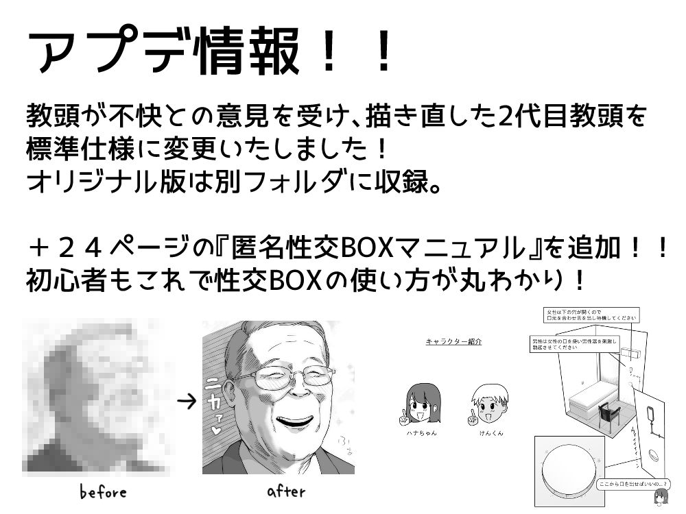 匿名性交BOX 番外編 チュートリアル上映編＆初めてのグラビア撮影編