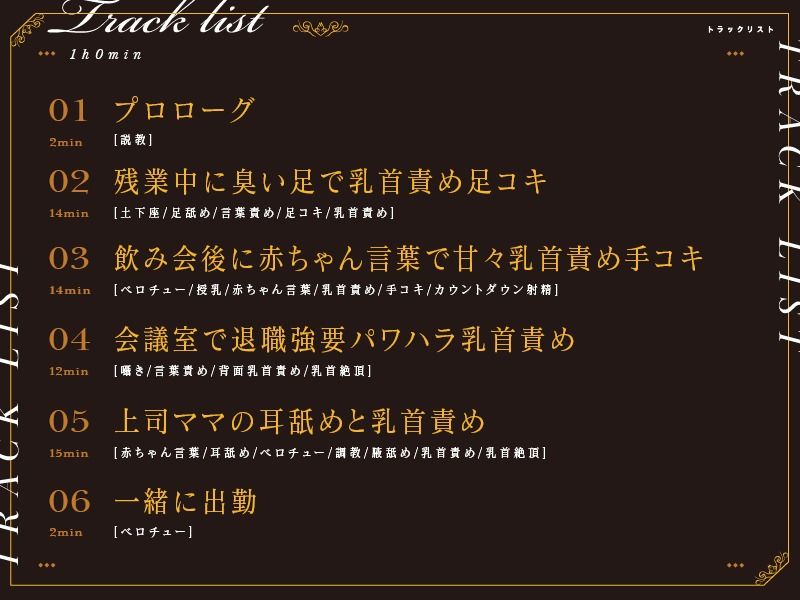 低音ボイスのパワハラ上司による乳首責め