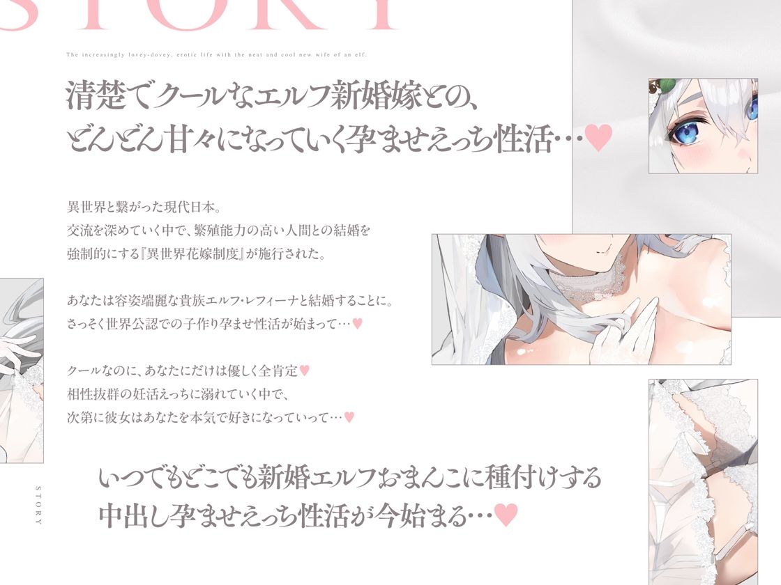 クールなのに徹底的に甘やかしてくれる孕ませエッチ好きの新婚エルフ嫁〜異世界花嫁制度〜