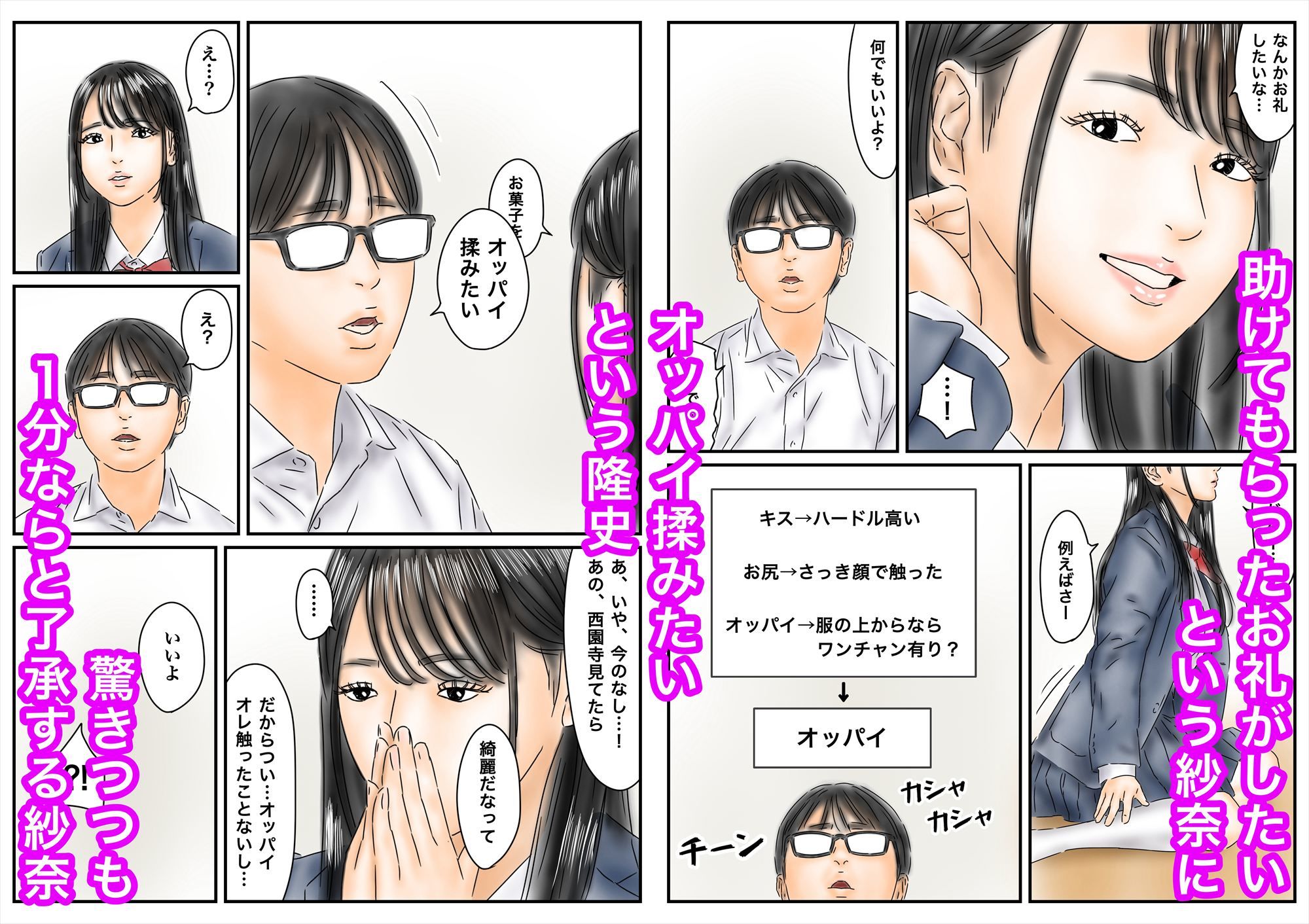 憧れの清楚系J〇に陰キャが勉強教えたらなし崩しでラッキーHできた話